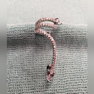 Elegant Silver Crystal Women's Earrings